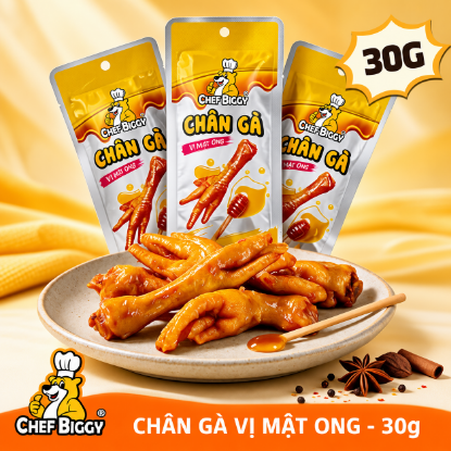 Picture of CHEF BIGGY Chân Gà 30g - Vị Mật Ong (1 Bịch  - 20 Cái)