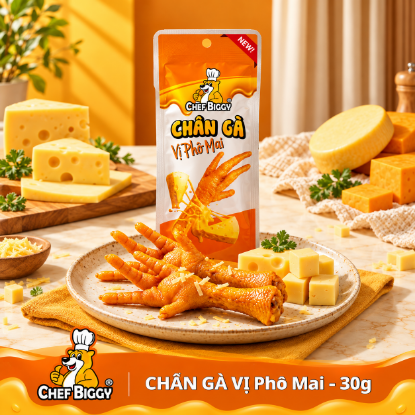 Picture of CHEF BIGGY Chân Gà 30g - Vị Phô Mai (1 Bịch  - 20 Cái)